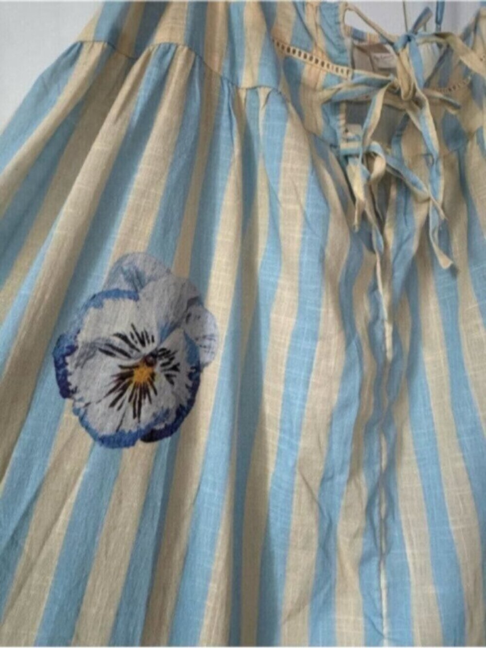 NWT Size L - Nay Bellamy x Anthropologie 100% Cotton Midi Nap Dress (US$ 128) - Picture 3 of 14